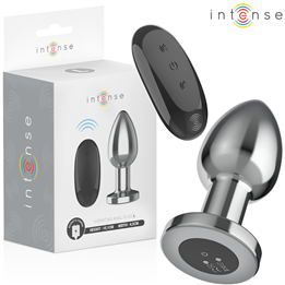 INTENSE - ANAL PLUG 10 VIBRATIONS METAL WITH REMOTE CONTROL L - D-243389