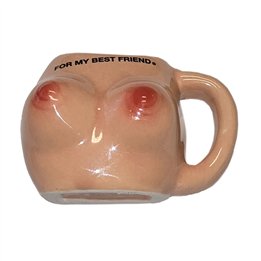 DIABLO PICANTE – BREAST MAGNET IN CERAMIC MUG “FOR MY BEST FRIEND” - D-243979