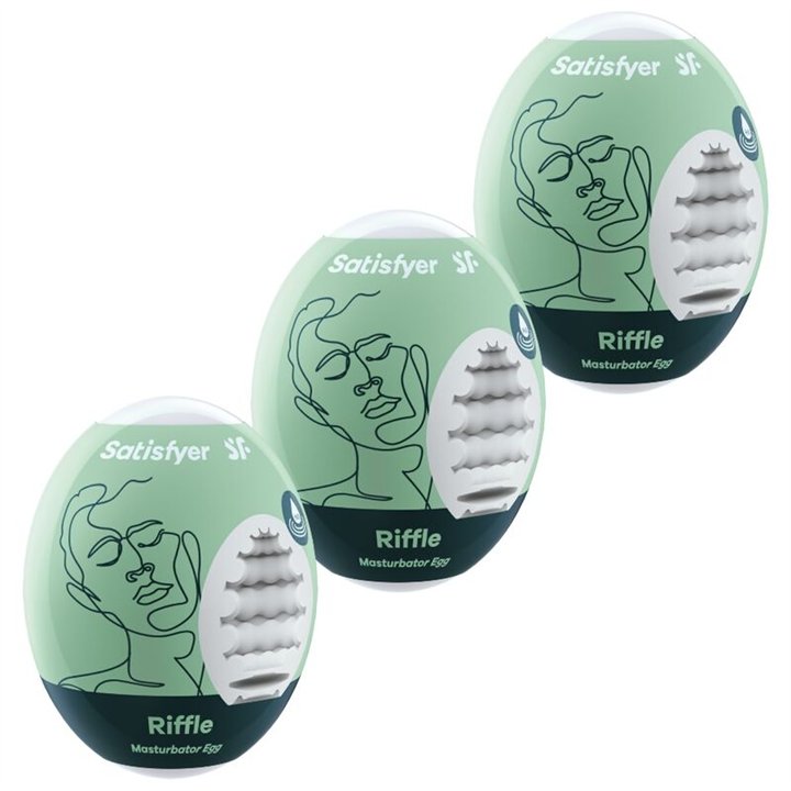 SATISFYER - 3 MASTURBATOR EGGS RIFFLE - D-231042