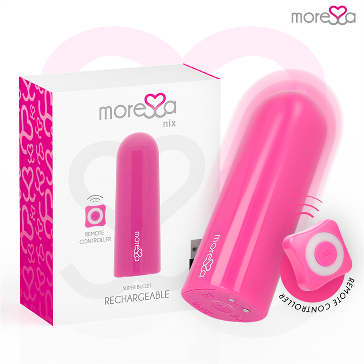 MORESSA - NIX VIBRATOR REMOTE CONTROL PINK - D-221131 - Teknashop Ltd