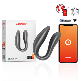 ONINDER - LISBOA BLACK G-POINT & CLITORIS STIMULATOR - FREE APP - D-232589 - Teknashop Ltd