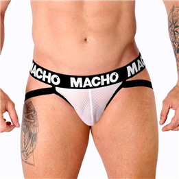 MACHO - MX26X1 JOCK GRID WHITE XL - D-236860 - Teknashop Ltd