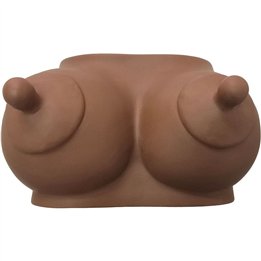 DIABLO PICANTE - PIGGY BANK IN THE SHAPE OF BOOBS DARK TONE - D-244785