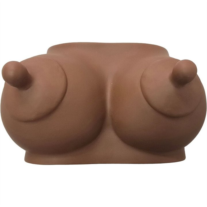 DIABLO PICANTE - PIGGY BANK IN THE SHAPE OF BOOBS DARK TONE - D-244785