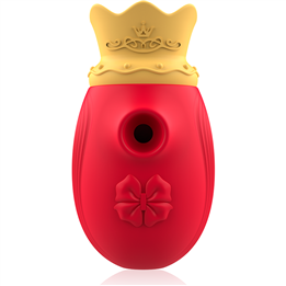 INTENSE - CLITORIS STIMULATOR 10 SUCTION AND LICKING MODES - RED - D-230639 - Teknashop Ltd