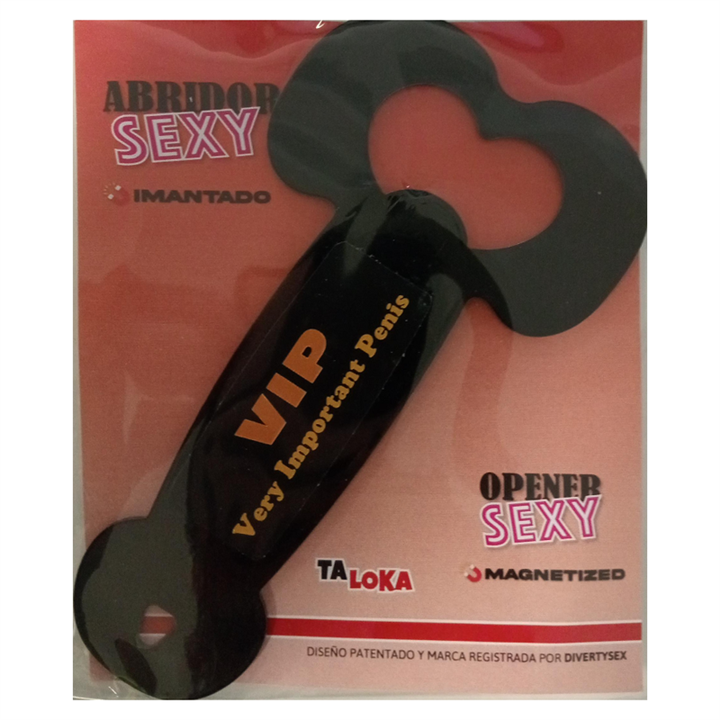 DIABLO PICANTE - MAGNETIC METAL BOTTLE OPENER FEATURING A PENIS - D-247366