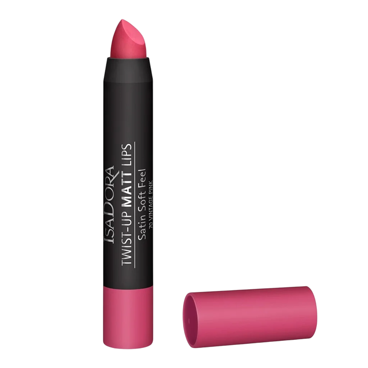 IsaDora, Twist-Up, Matt, Cream Lipstick, 70, Vintage Pink, 3.3 g - Teknashop Ltd