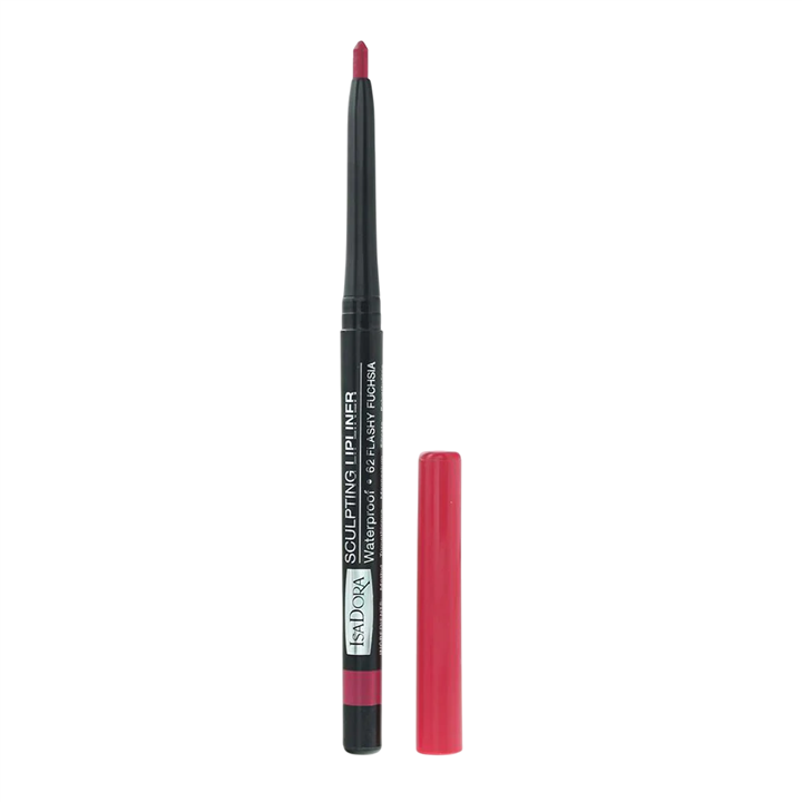 IsaDora, Sculpting, Waterproof, Retractable, Lip Liner, 62, Flashy Fuchsia, 0.3 g - Teknashop Ltd