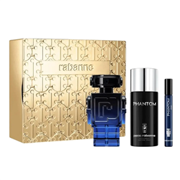 Set Paco Rabanne: Phantom Intense, Eau De Parfum, For Men, Refillable, 100 ml + Phantom Intense, Eau De Parfum, For Men, 10 ml +
