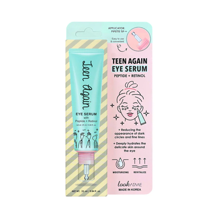Look At Me, Teen Again, Retinol, Anti-Dark Circles, Eye Serum, 25 ml - Teknashop Ltd