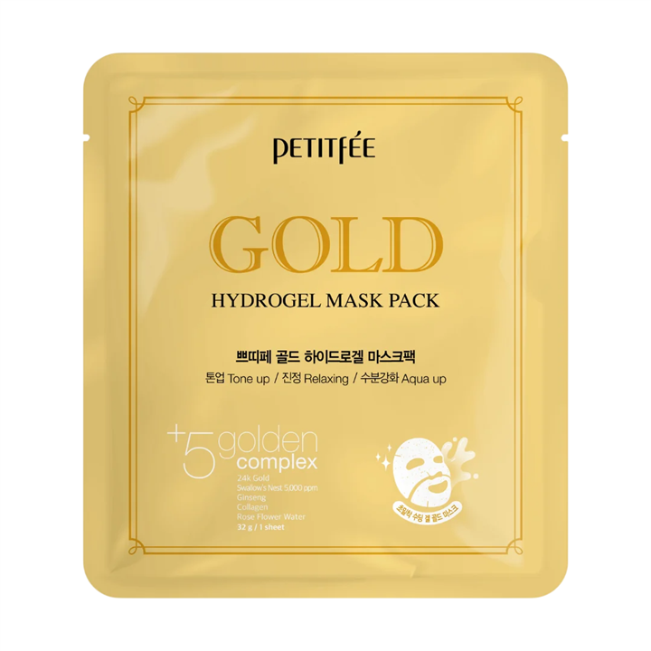Petitfee, Gold, Anti-Aging, Hydrogel, Gel Mask, For Face, 32 g - Teknashop Ltd