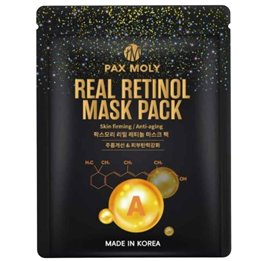 PaxMoly, Real Retinol, Anti-Aging, Sheet Mask, Face, Day & Night, 25 ml - Teknashop Ltd