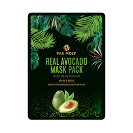 PaxMoly, Real Avocado, Nutritive, Sheet Mask, For Face, 25 ml - Teknashop Ltd