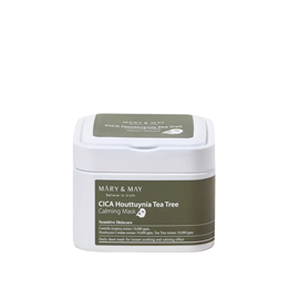 Mary and May, CICA Houttuynia Tea Tree Calming, Soothing & Calming, Sheet Mask, For Face, Weekly or as needed, 30 pcs - Teknasho