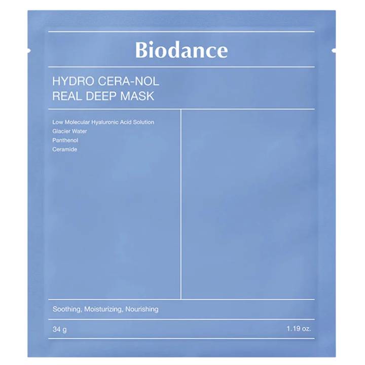 Biodance, Hydro Cera-Nol, Soothing & Moisturising, Sheet Mask, For Face, 34 g - Teknashop Ltd