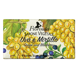 Florinda, Grape & Blueberry, Vegan, Hydrating, Scented Soap Bar, Body, 100 g