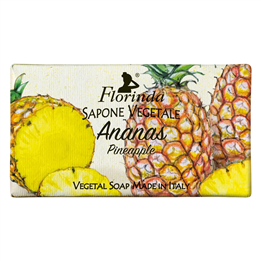 Florinda, Pineapple, Vegan, Cleansing & Softening, Fruity, Scented Soap Bar, Body, 100 g