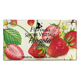 Florinda, Strawberry, Vegan, Hydrating, Scented Soap Bar, Body, 100 g