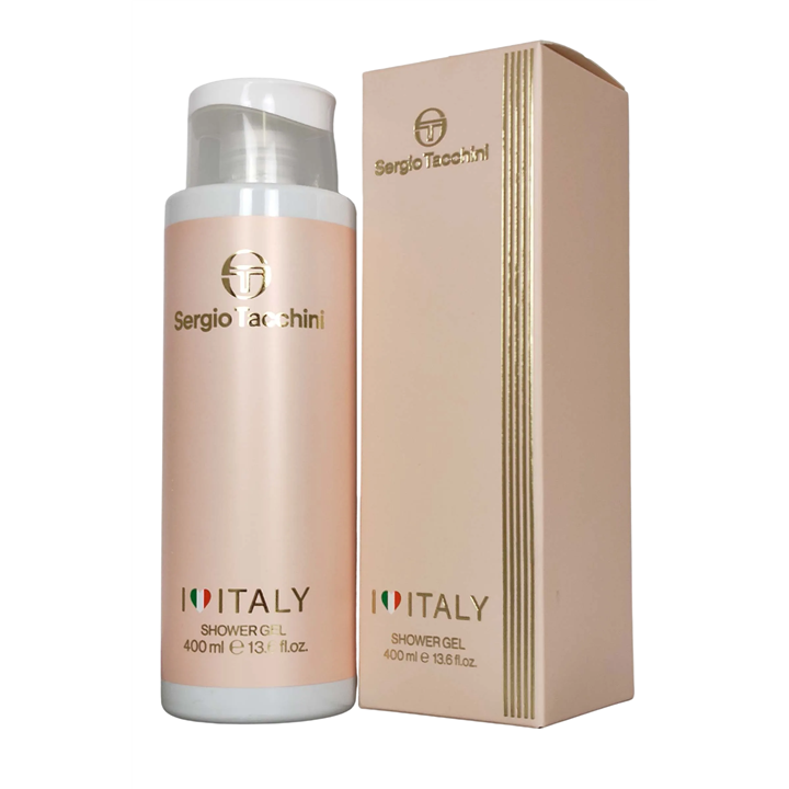 Sergio Tacchini, I Love Italy, Fresh, Cleansing & Refreshing, Shower Gel, Body, All Skin Types, 400 ml - Teknashop Ltd