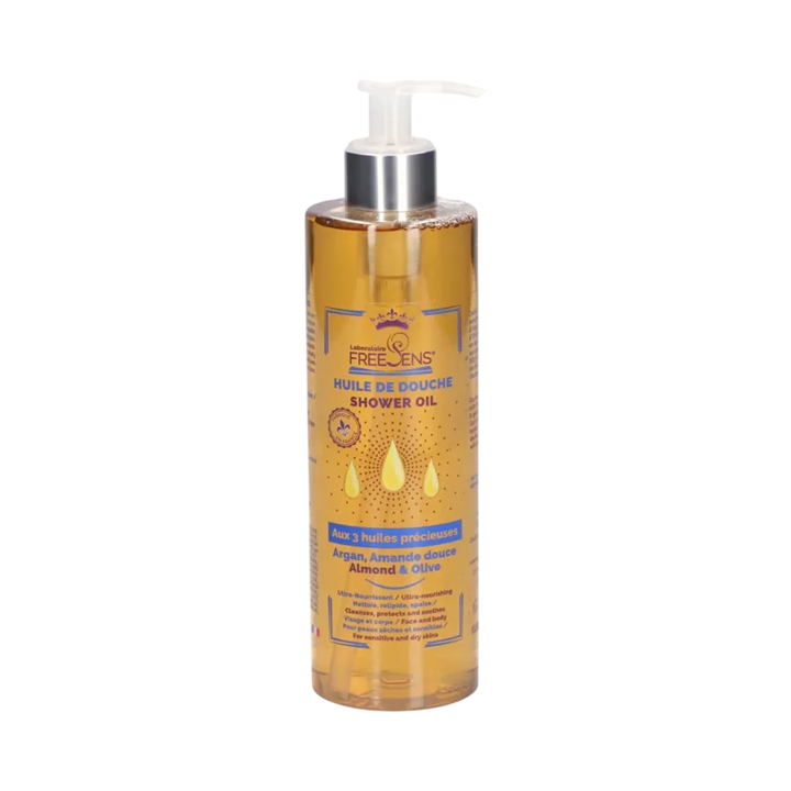Laboratoire Freesens, Freesens, Natural Ingredients, Aromatic, Cleansing & Moisturising, Shower Oil, Body, All Skin Types, 400 m