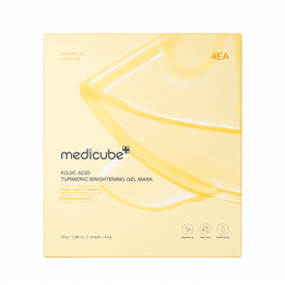 Medicube, Kojic Acid Turmeric, Brightening & Nourishing, Gel Mask, For Face, 4 pcs, 28 g - Teknashop Ltd
