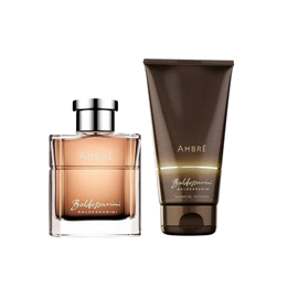 Set Baldessarini: Ambre, Eau De Toilette, For Men, 50 ml + Ambre, Cleansing & Refreshing, Shower Gel, For All Skin Types, 200 ml