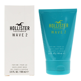 Hollister, Wave 2, Aquatic, Shower Gel & Shampoo 2-In-1, 100 ml