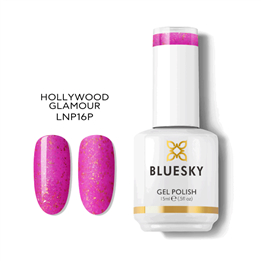 Bluesky, Bluesky, Glossy Shine Finish, Semi-Permanent Nail Polish, Hollywood Glamour, 15 ml