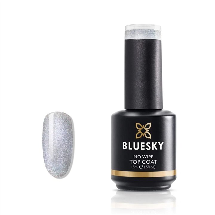 Bluesky, No Wipe, Top Coat, Nail Polish, 15 ml