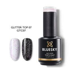 Bluesky, UV Glitter, Top Coat, Nail Polish, 07, 15 ml