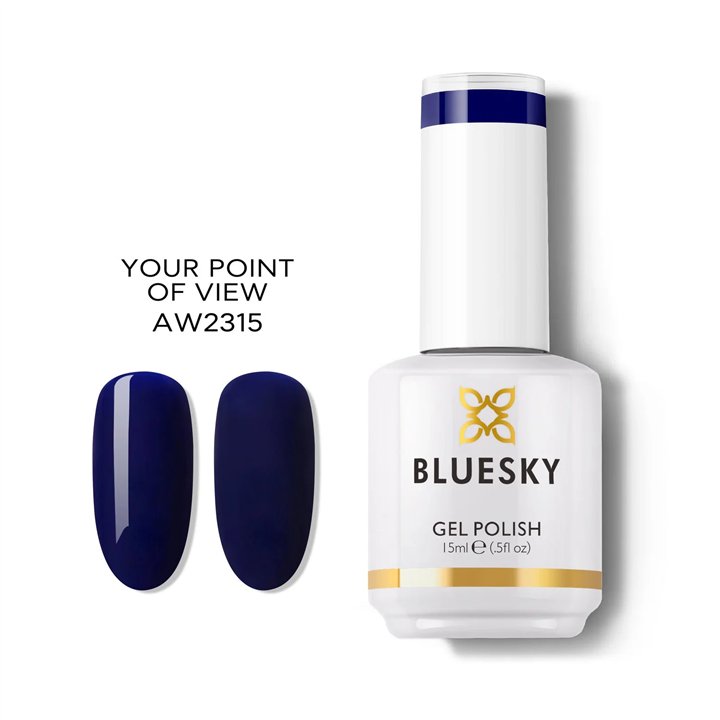 Bluesky, Bluesky, Glossy Shine Finish, Semi-Permanent Nail Polish, Your Point Of View, 15 ml