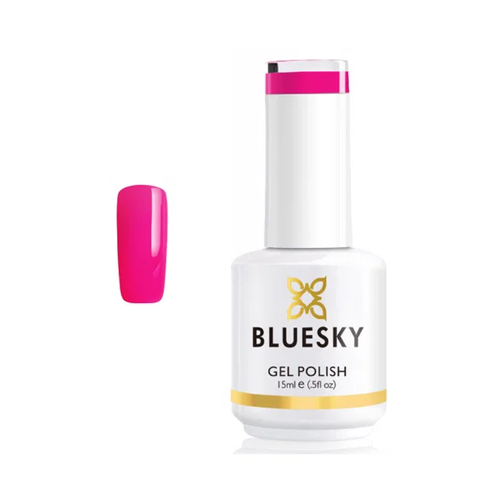 Bluesky, Bluesky, Glossy Shine Finish, Semi-Permanent Nail Polish, Wedding Purple, 15 ml