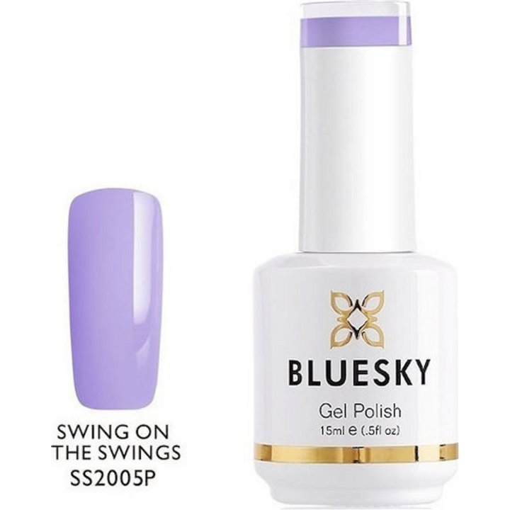 Bluesky, Bluesky, Glossy Shine Finish, Semi-Permanent Nail Polish, Swing On The Sw, 15 ml
