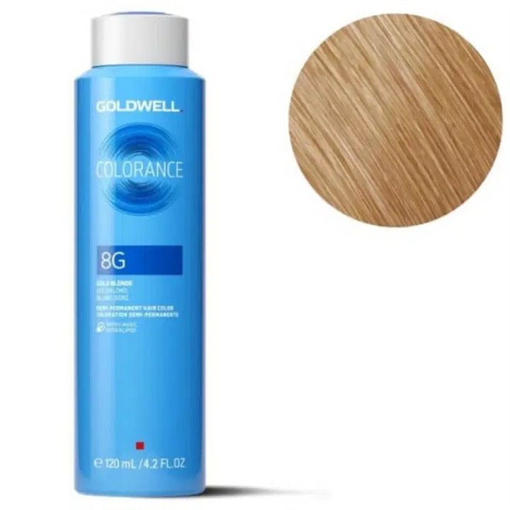 Goldwell, Colorance, Demi-Permanent Hair Dye, 8G Gold, 120 ml