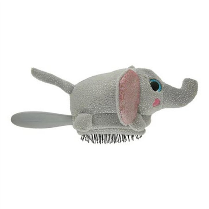 Wet Brush, Plush Elephant, Detangling Brush, Hair Brush, Multicolor, Compact, Anti-Tangle
