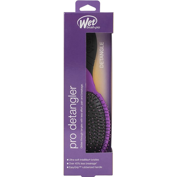 Wet Brush, Detangler - Pro, Pro Detangler, Hair Brush, Purple, 23 cm, Detangling & Anti-Breakage