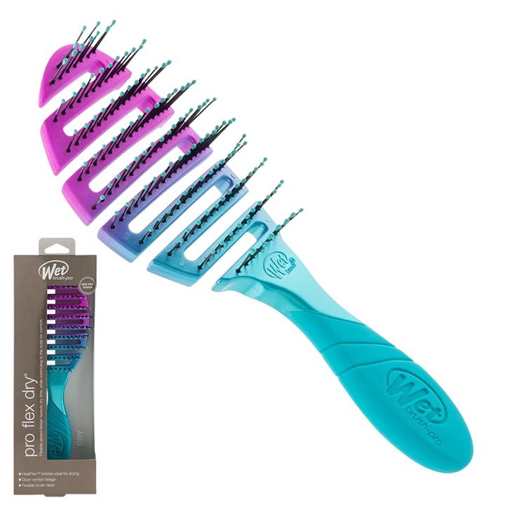 Wet Brush, Flex Dry Teal Ombre, Hair Brush, Detangle