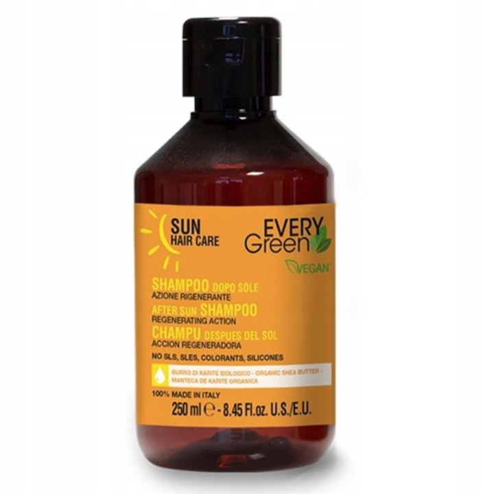 Every Green, Sun Hair Care, Hair Shampoo, Moisturising & Protective, 250 ml
