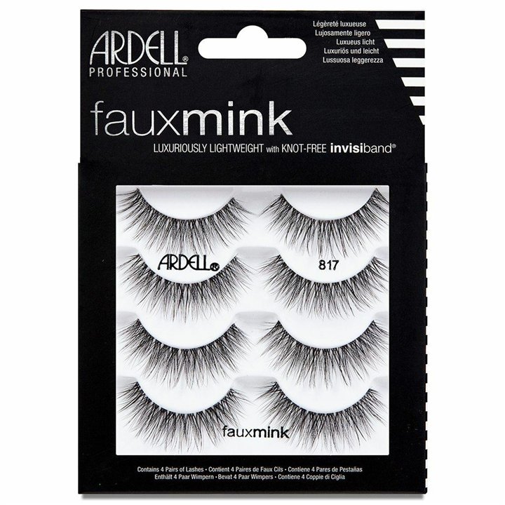 Set, Ardell, Faux Mink, False Eyelashes, 817, 4 pcs