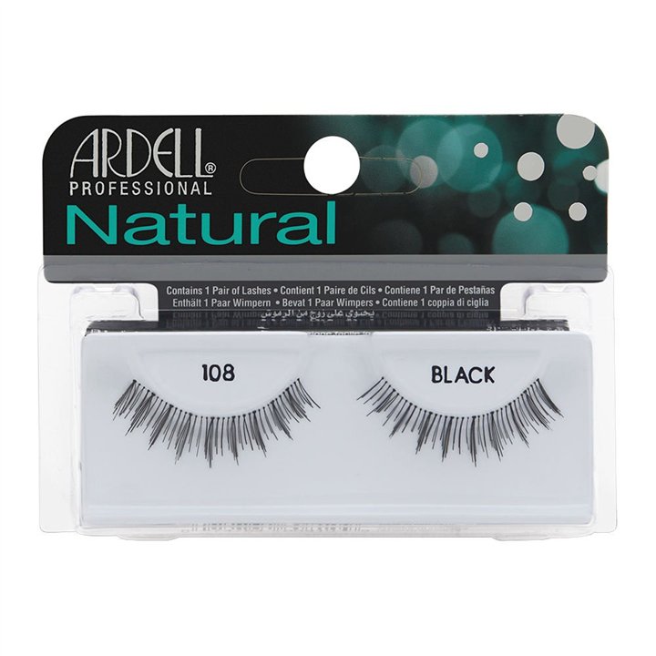 Ardell, Natural, False Eyelashes, 108, Demi Black