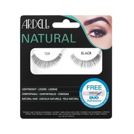 Ardell, Natural, Adhesive, False Eyelashes, 109, Demi Black