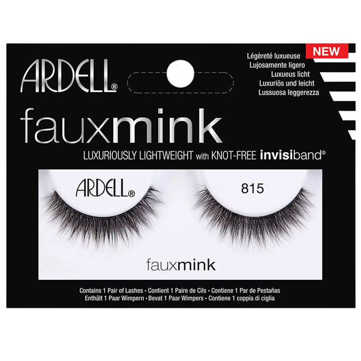 Ardell, Faux Mink, False Eyelashes, 815, Black