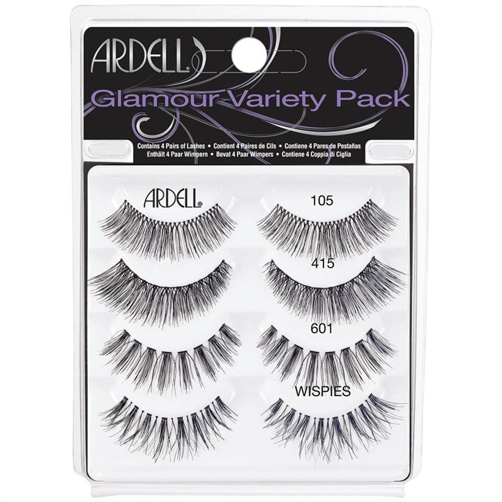 Set, Ardell, Glamour, False Eyelashes, 4 pcs