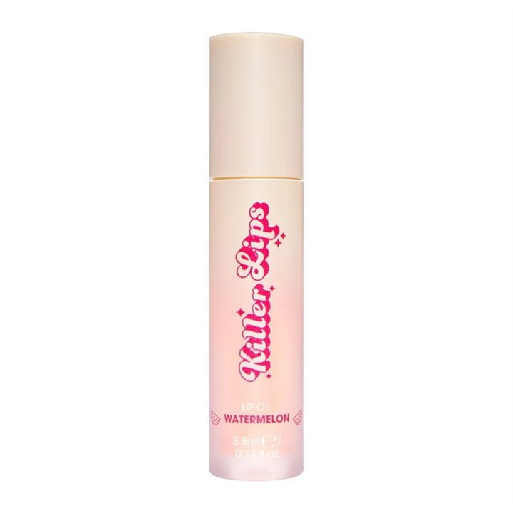 Killer Lips, Super Juicy Lip Oil Watermelon, Glossy & Hydrating, Lip Oil, 3.8 ml