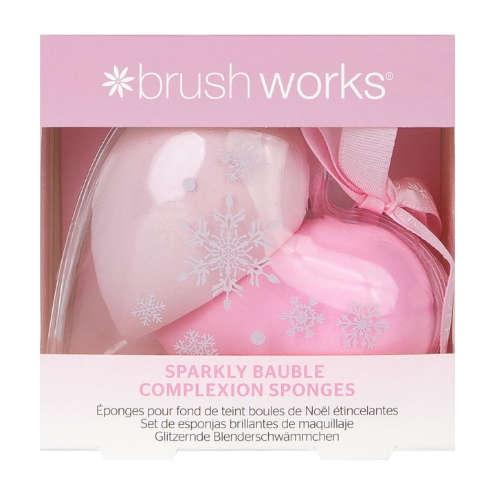 Set Duo, Brushworks, Brushworks, Foam, Makeup Sponge, Pink, 2 pcs
