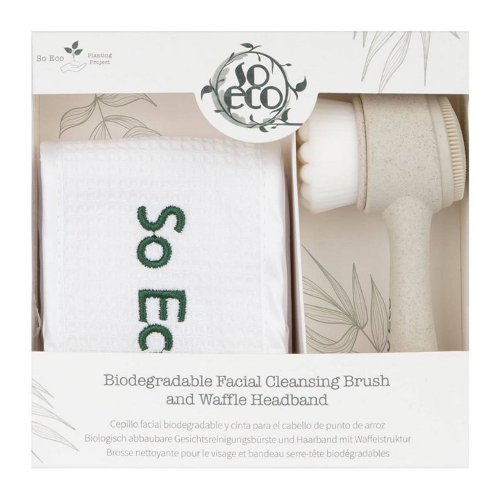 So Eco, Facial Cleansing Brush & Waffle Headband, Facial Cleansing Brush