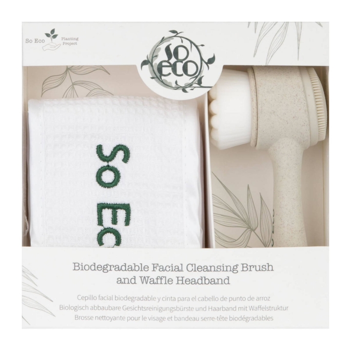 So Eco, Facial Cleansing Brush & Waffle Headband, Facial Cleansing Brush