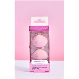 Set Duo, Brushworks, Brushworks, Foam, Makeup Sponge, Pink