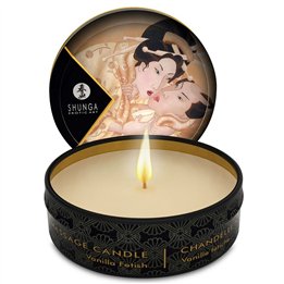 SHUNGA - MINI CARESS BY CANDELIGHT VANILLA MASSAGE CANDLE 30 ML - D-202766