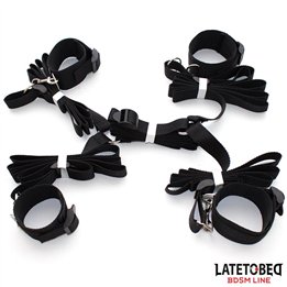 Nylon Bed Bondage Restraints System (without hook) - 8436615001569 - Teknashop Ltd